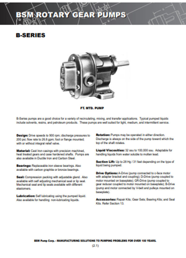 Online Catalog PDF - BSM Pump